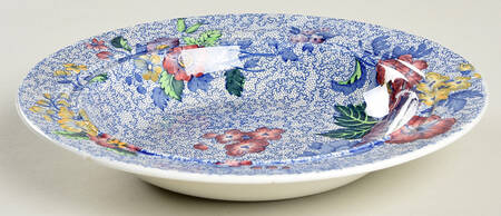 Wild Flower Blue Muffin Dish No Lid