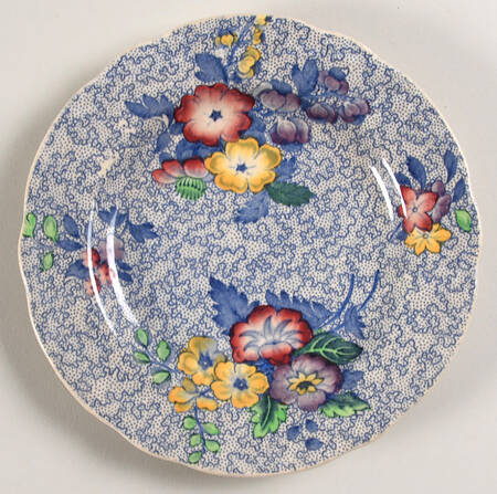 Wild Flower Blue Saucer