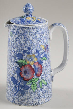 Wild Flower Blue Hot Water Jug & Lid