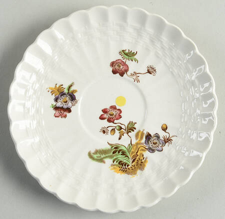 Wicker Lane (Basket Weave) Saucer for Demitasse Cup