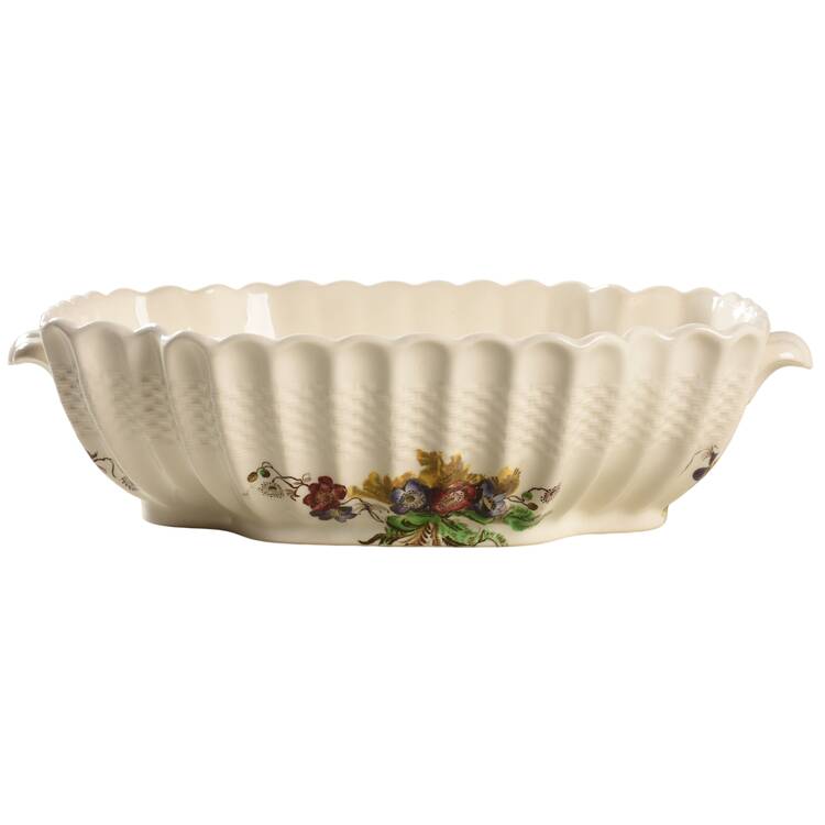 Wicker Lane (Basket Weave) Oval Vegetable No Lid