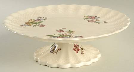 Wicker Lane (Basket Weave) 8" Diameter Pedestal Cake Stand