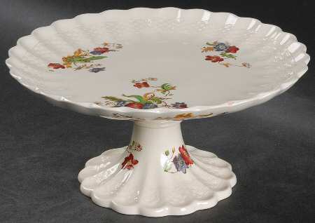 Wicker Lane (Basket Weave) 8" Diameter Pedestal Cake Stand