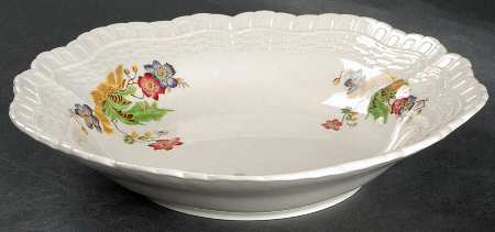 Wicker Lane (Basket Weave) 8" Scalloped Bowl