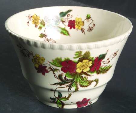 Wicker Lane (Gadroon) Cranberry Bowl