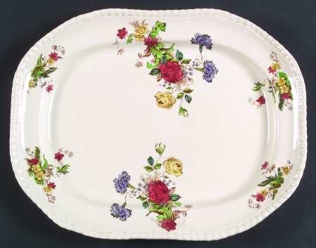 Wicker Lane (Gadroon) 14" Oval Serving Platter
