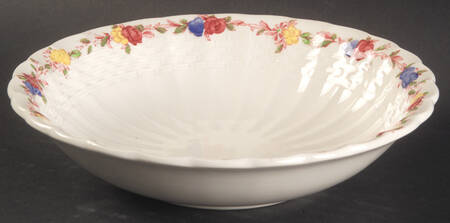 Wicker Rose Coupe Cereal Bowl