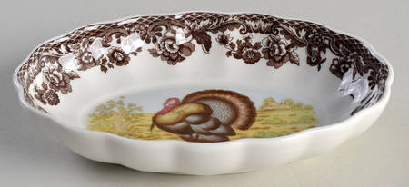 Woodland 6" Fluted Oval Dish by Spode