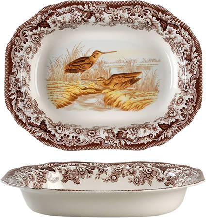 Woodland 11" Oval Vegetable Bowl by Spode