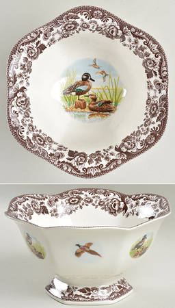 Woodland 8" Hexagonal Footed Bowl