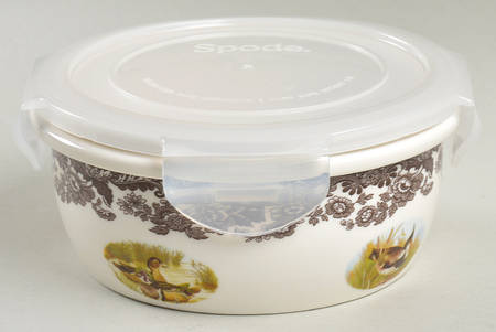Woodland 5" Round Food Stoarge Container & Plastic Lid