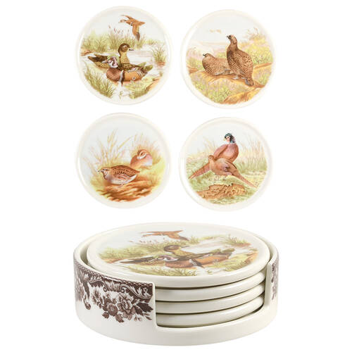 Woodland Coaster & Holder - Set of 4 Motifs