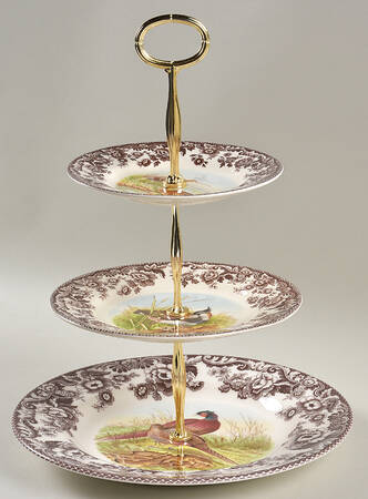 Woodland 13 7/8"-14 1/4" 3-Tiered Serving Tray(DP,SP,BB) HC