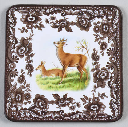 Woodland Square Corkback Coaster