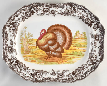 Woodland 19" Oval Turkey Serving Platter by Spode