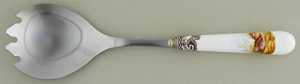 Woodland Salad Serving Fork with Stainless Prongs