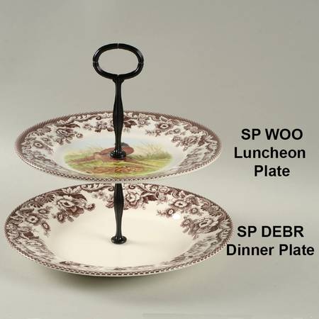 Woodland Mixed/Match 2 Tier Serving Tray