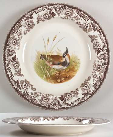 Woodland 15" Rose Dish (Round Deep Platter) by Spode