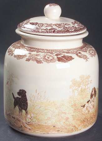 Woodland Dog Treats Holder/Jar & Lid