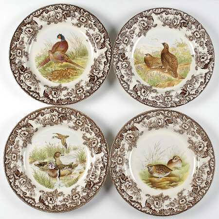 Woodland Dinner Plate - Set of 4 Motifs