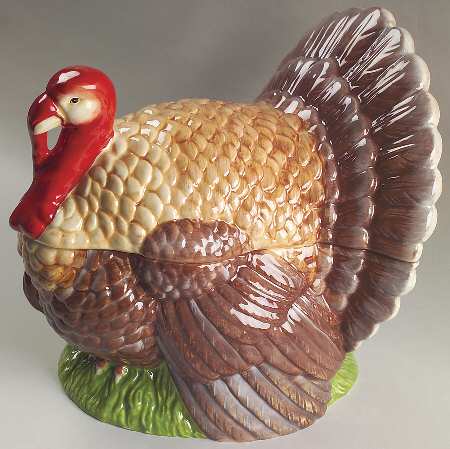 Woodland Figural Centerpiece with Lid