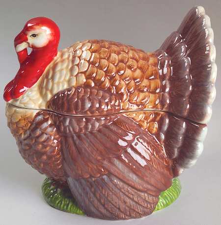 Woodland Figural Covered Dish