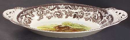 Woodland 15" Pierced Oval Bread Tray by Spode