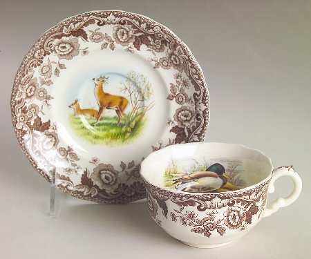Woodland Flat Cup & Saucer Set