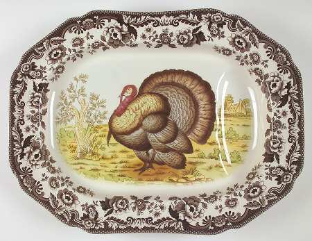 Woodland 20" Oval Turkey Platter by Spode