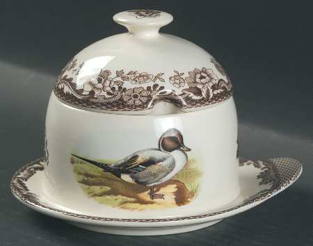 Woodland Condiment Pot with Lid & Attached Underplate