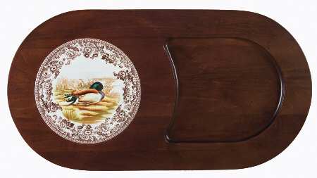 Woodland Cheese & Cracker-Oval Wood Tray