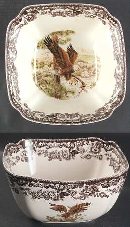 Woodland 9" Square Vegetable Bowl