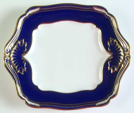 York Square Handled Cake Plate
