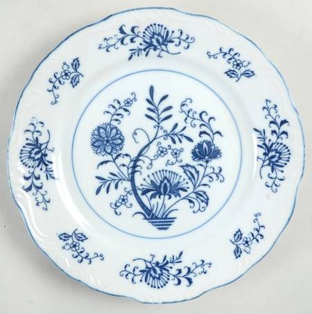 Blue Dresden Salad Plate