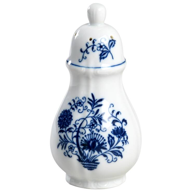 Blue Dresden Salt Shaker