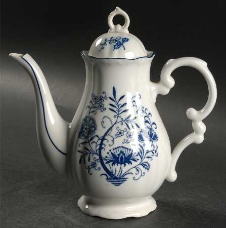 Blue Dresden Mini Coffee Pot & Lid