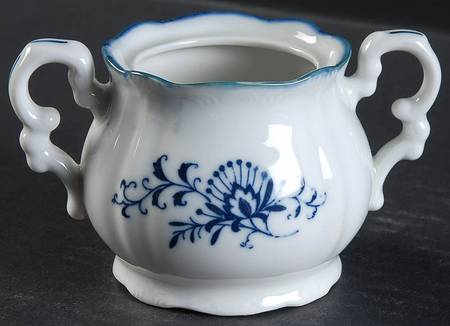 Blue Dresden Mini Sugar Bowl No Lid