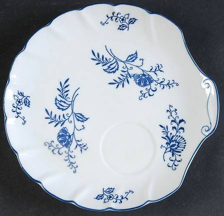 Blue Dresden Snack Plate