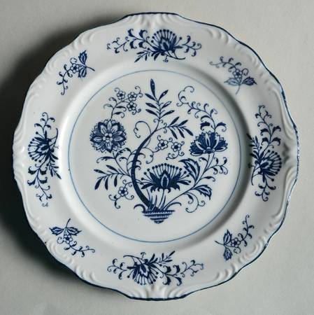 Blue Dresden Bread & Butter Plate