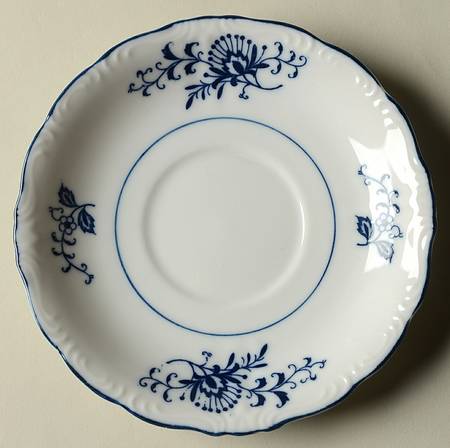 Blue Dresden Saucer