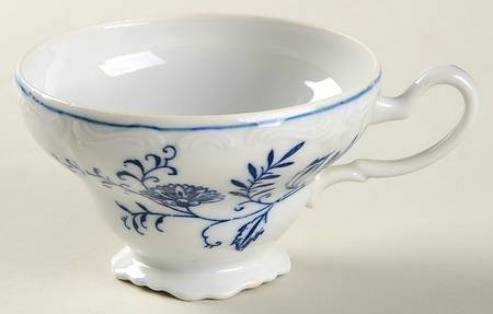 Blue Dresden Footed Cup