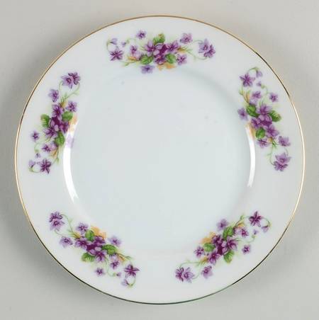 Violet Bread & Butter Plate