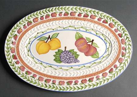 Fresh N' Fruity 16" Oval Serving Platter