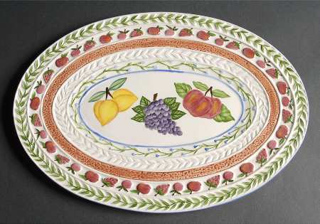 Fresh N' Fruity 14" Oval Serving Platter