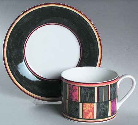 Akan Flat Cup & Saucer Set