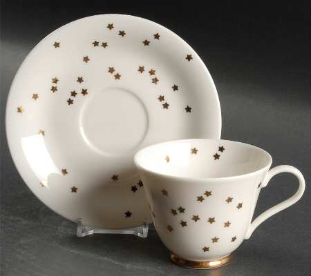America Footed Cup & Saucer Set