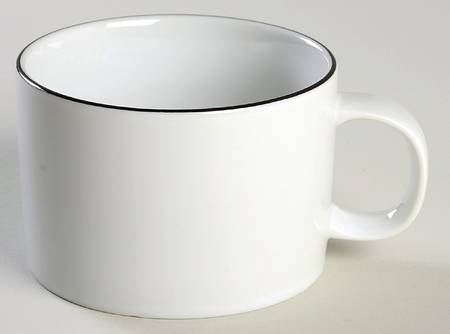 Black Line Flat Cup