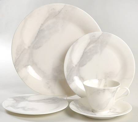 Calacatta Gray 5 Piece Place Setting