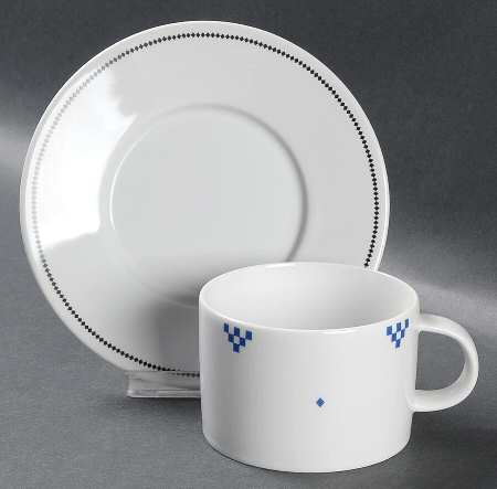 Colony Flat Cup & Saucer Set