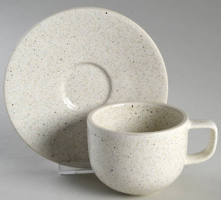 Colorstone Birch (Textured) Flat Cup & Saucer Set